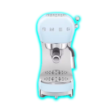 Smeg 50's Style Manual Coffee Machine - Blue