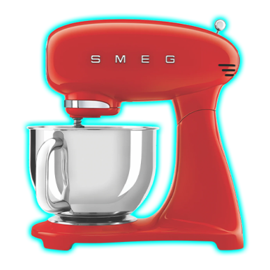 Smeg 50's Style Stand Mixer in Red