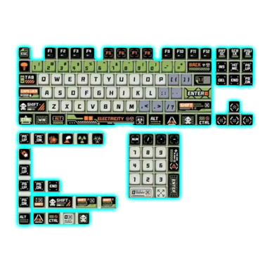 Doomsday Crossing Personalised Keycaps