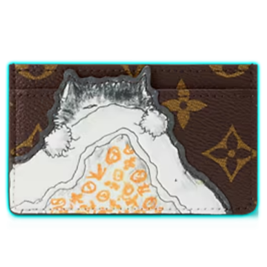 LV Cat Nap Card Holder