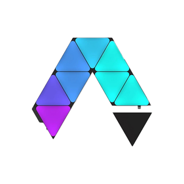 Nanoleaf Shapes Ultra Black Triangles 9 Panels Starter Kit Wall Smart Light