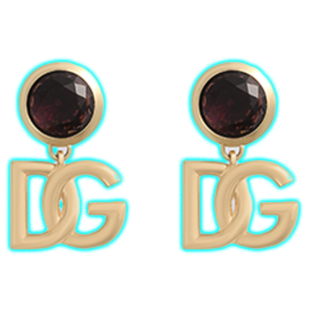 Dolce & Gabbana Logo Clip Earrings