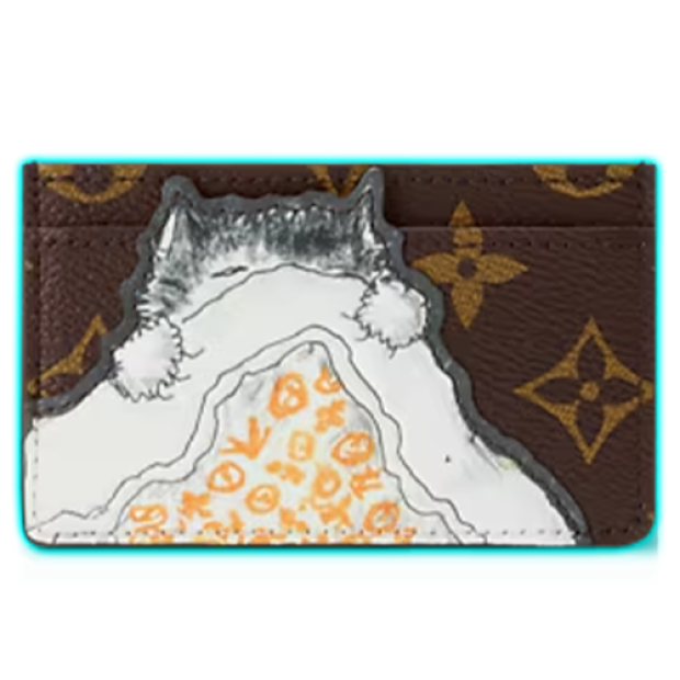 LV Cat Nap Card Holder