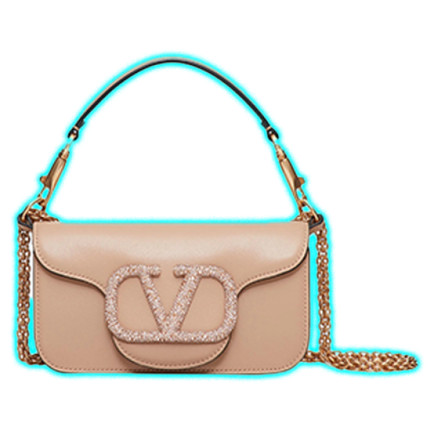 Valentino LOCO'SMALL SHOULDER BAG WITH JEWEL LOGO