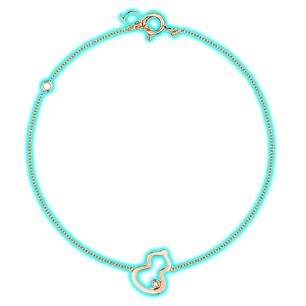 Qeelin Petite Wulu bracelet with a diamond
