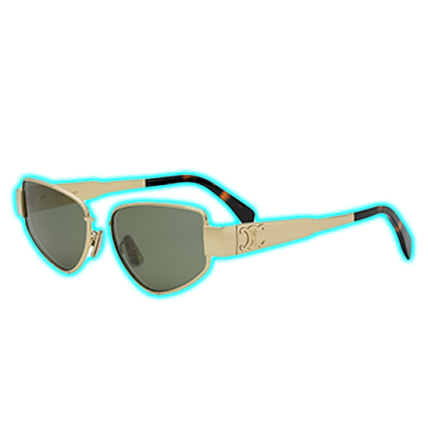 Celine Metal Triomphe Sunglasses Gold