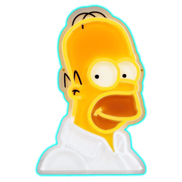 Homer Head Neon Light