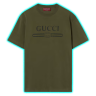 Cotton jersey T-shirt with Gucci print