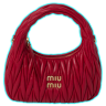 Miu Miu Wander matelassé nappa leather hobo bag