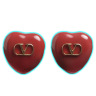 Valentino COEUR ROYAL METAL EARRINGS