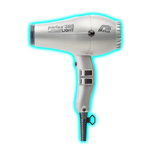 Parlux Power Light 385 Ionic & Ceramic Hairdryer - White