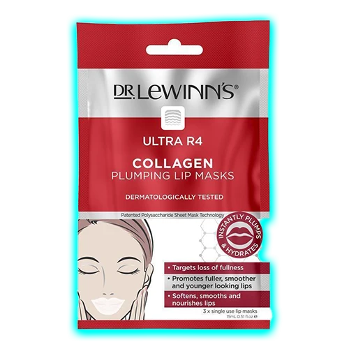 Dr. LeWinn's Ultra R4 Collagen Plumping Lip Mask 3 Pack