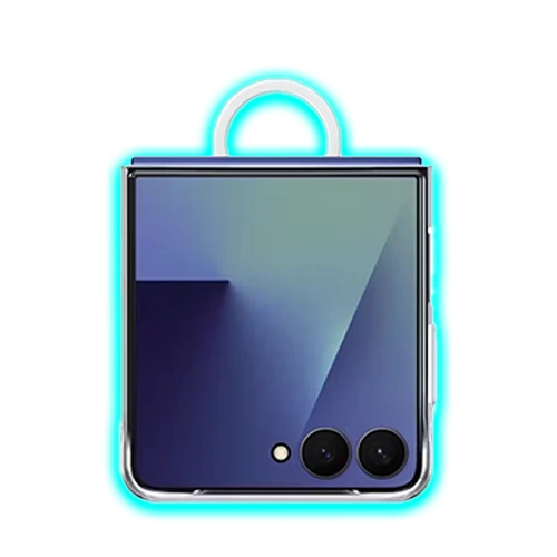 Samsung Galaxy Z Flip7 Ring Case - Clear
