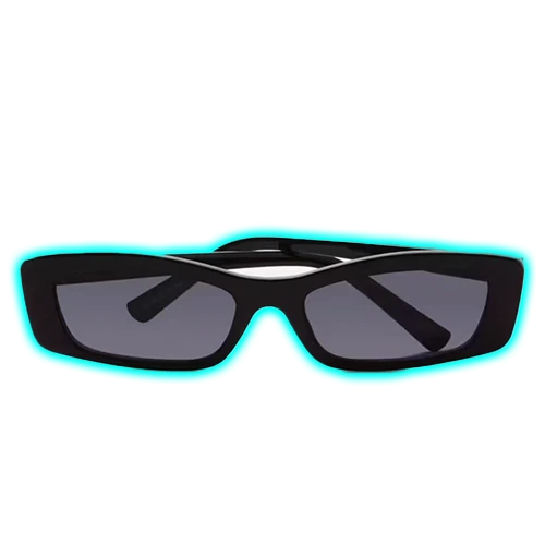 Womens Slim Rectangle Sunglasses