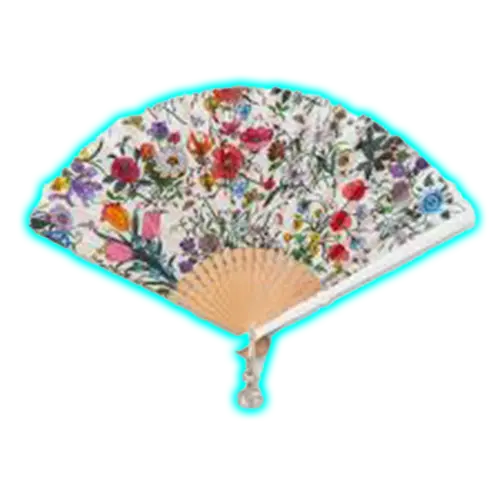 Gucci Small Flora Print Fan