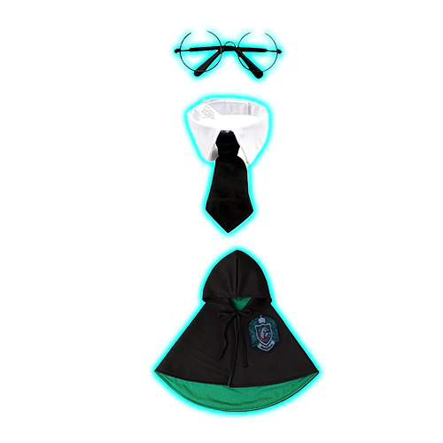 Pet Halloween Cloak with Glasses and Neckties