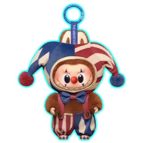 WHY SO SERIOUS Series Labubu Juggling Clown Vinyl Plush Pendant