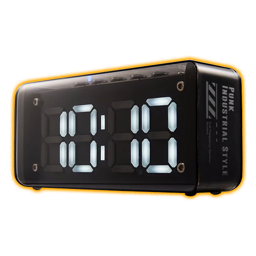 Clock Radio Bluetooth Speaker - Black