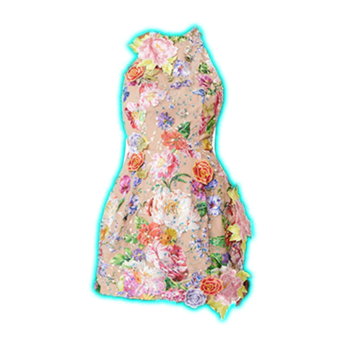 OMR x ELLIATT: Meadowhawk Mini Sequin Dress In Pink