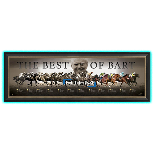 Bart Cummings "the Best of Bart" Melbourne Cup Tribute Vrc Print Framed - 2551