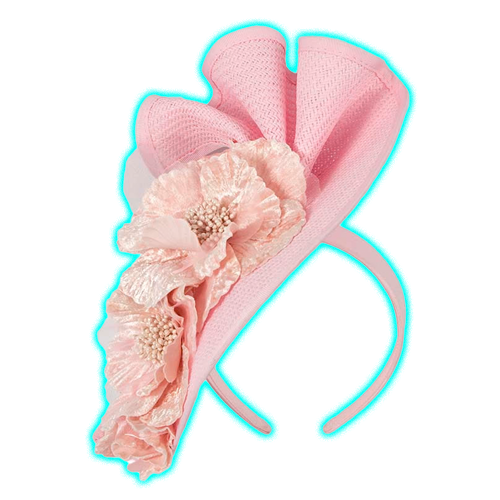 Pink Melbourne Cup races fascinator by Fillies Collection