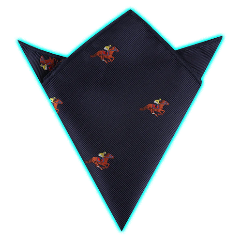 Melbourne Race Horse Pocket Square