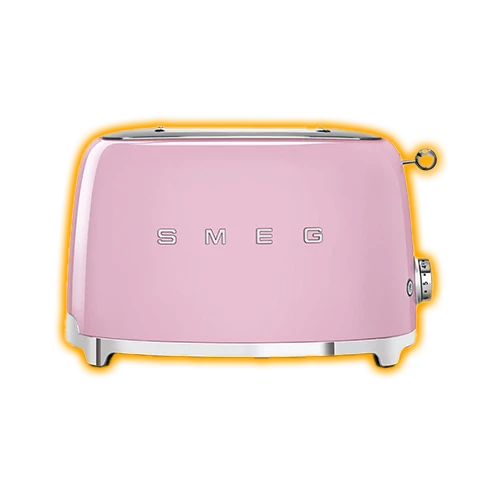 Smeg 50's Style 2 Slice Toaster (Pink)