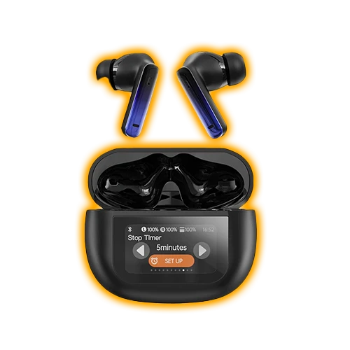 COLOR SCREEN WIRELESS BLUETOOTH 5.4 EARPHONES WITH LED DISPLAY