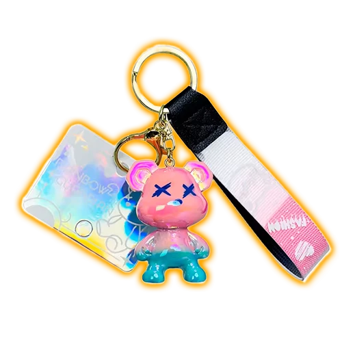 GRAFFITI BEAR KEYCHAIN