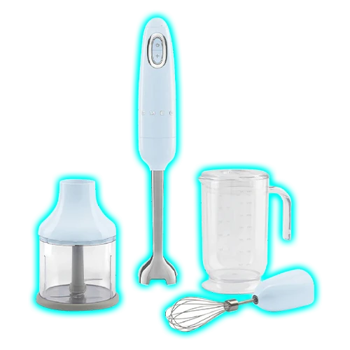 Smeg 50's Style Retro Hand Blender Pastel Blue