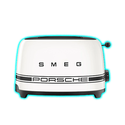 Porsche x SMEG 2 Slice Toaster - Carrara White