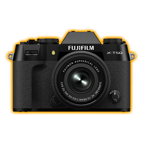 Fujifilm X-T50 Mirrorless Camera with 15-45mm Lens (Black)