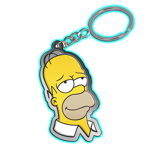 Simpsons, The - Homer Head Die-Cut Keyring