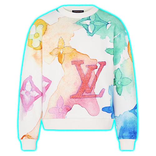 Sweatshirt Monogram Watercolor Louis Vuitton
