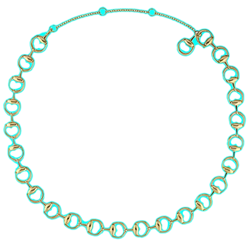 Gucci Horsebit 18k necklace
