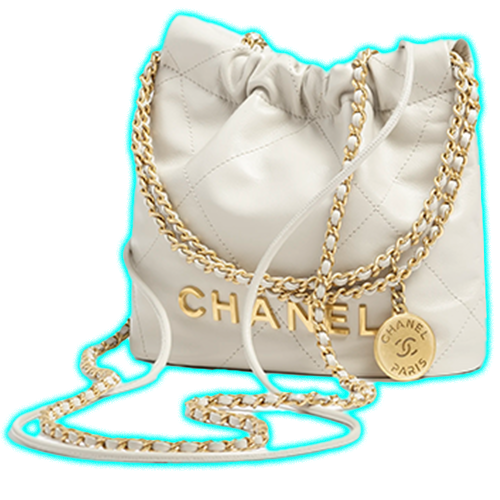 Chanel 22 Mini Handbag Light Grey