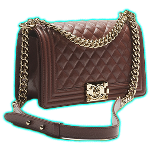 Boy Chanel Handbag Dark Brown