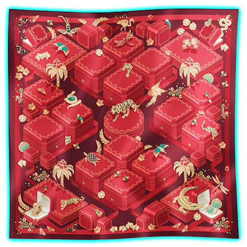 Ecrins Cartier 90 scarf