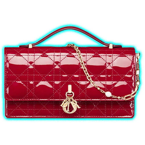My Dior Mini Bag Cherry Red Patent Cannage Calfski
