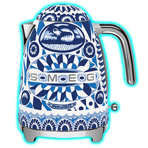 Smeg x Dolce&Gabbana 50's Style 1.7L Kettle Blu Mediterraneo