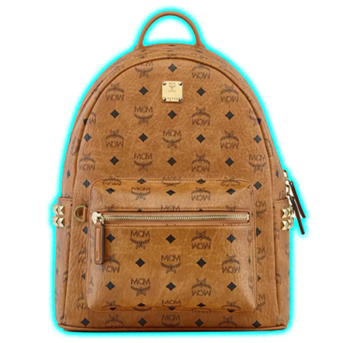 MCM Stark Side Studs Backpack in Visetos - Small