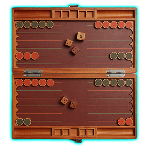 Hermes Magellan foldable backgammon game