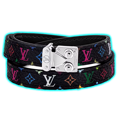 Louis Vuitton x Takashi Murakami Signature Bracelet Black Multicolored