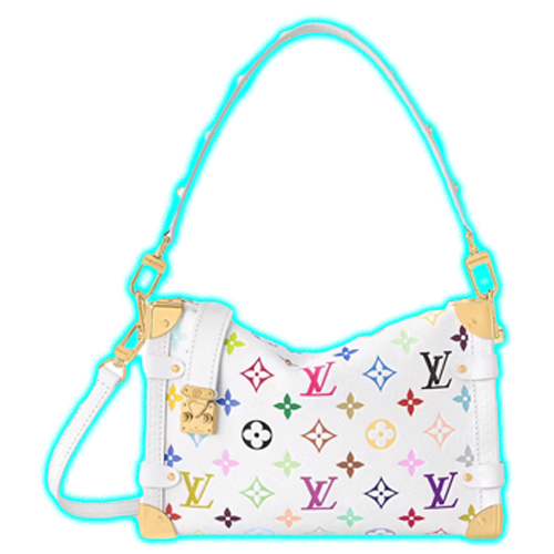 Louis Vuitton x Takashi Murakami Side Trunk MM White Multicolored