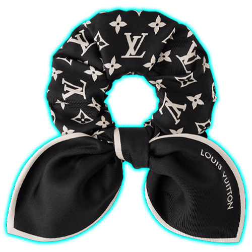 LV Monogram Silhouette Scrunchie