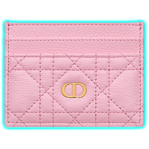 Dior Caro Freesia Card Holder (sweet pink)