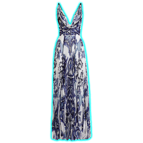 Dolce&Gabbana Majolica-print chiffon dress