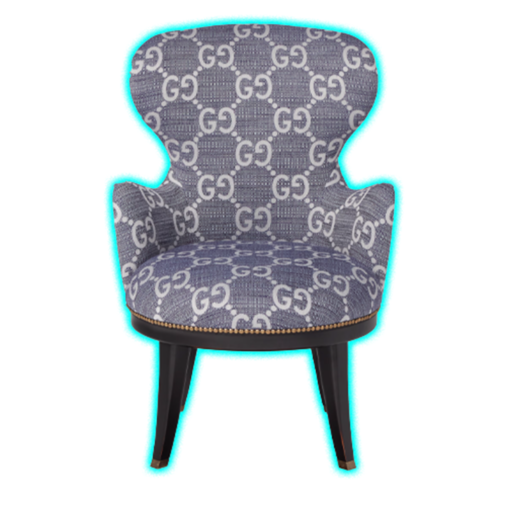 GG jacquard armchair