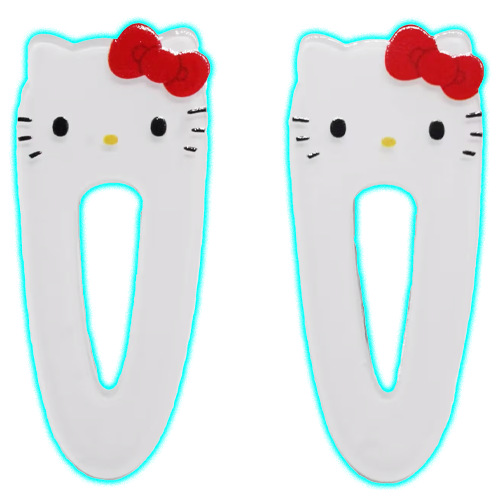 2 Pack Hello Kitty Hair Clips
