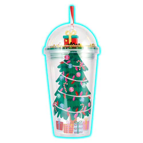 Double Wall Christmas Tree Tumbler